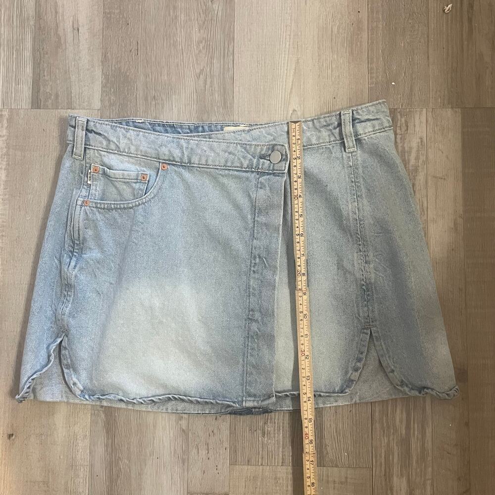 DL1961 Andi Wrap Mini Skirt Sz 30 - Picture 8 of 16